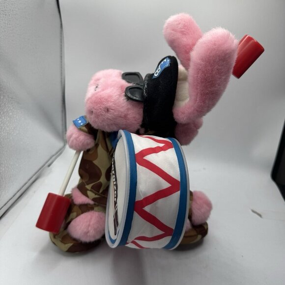 1998, 2000 Energizer Bunny Pink Military Green Camo Plush Toy. 12" - Picture 4 of 8